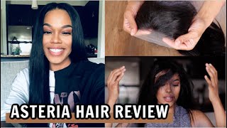 ASTERIA 5X5 CLOSURE HAIR REVIEW  THE BEST WIG FOR BEGINNERS [upl. by Enobe]