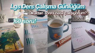 Okuldan Sonra Lgs Ders Çalışma GünlüğümEkim Ayı🕯️2025lgs [upl. by Aziram]