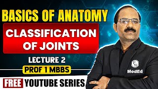 Classification of Joints  Basics of Anatomy  Dr Pradeep Pawar [upl. by Aiek]