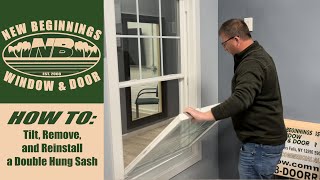 How To Tilt Remove and Reinstall a Double Hung Sash [upl. by Moffit]