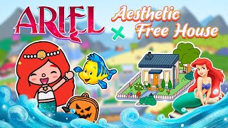 Aesthetic Free House With New Gift🧜‍♀️Cute House For Ariel 😍 Toca Boca House Ideas  Toca Life World [upl. by Bitthia]