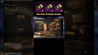 Get Free Premium Crates 🔥 PUBG  BGMI [upl. by Noemi]