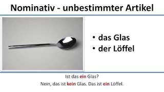 Deutsch lernen A1 ein eine kein keine im Nominativ  Schritte plus 1 Lektion 3 B3 [upl. by Saylor]