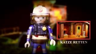 🚒 PLAYMOBIL FEUERWEHR LÖSCHT BRENNENDES BAUMHAUS AM SEE  Interaktiver Stop Motion Film deutsch [upl. by Orodisi230]