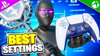 NEW Best Controller Settings  Sensitivity For OG Fortnite Chapter 2 [upl. by Yenaled]