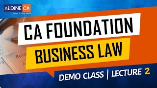 CA Foundation New Course  LAW  By CA Amit Popli  Lect 02 [upl. by Nodnalb]