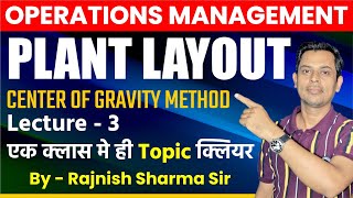 Plant Location  Center Of Gravity Method  Operations Management  OM  Rajnish Sharma classes [upl. by Eckmann]