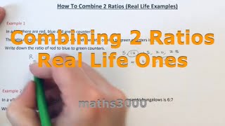 Combining 2 Ratios Into A Triple Ratio  Real Life Examples [upl. by Seagrave899]