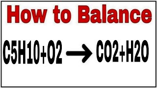 Chemical equation C5H10O2CO2H2OReaction balance C5H10O2CO2H2OC5H10O2CO2H2O balance [upl. by Saphra]