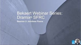 Jointless Floors  Steel Fiber Reinforced Concrete in the US  webinar [upl. by Kinsman133]