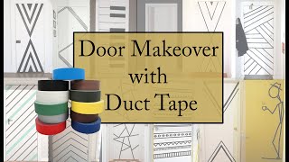 12 Rental Friendly Door Makeover Ideas by using Duct Tape [upl. by Albertina973]