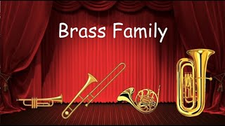 The Brass Family  Listen to the instruments of the brass family  Orchestra for Kids [upl. by Nauq]