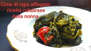 Cime di rapa affogate stufate in padella [upl. by Inglis]