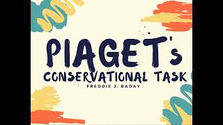 Piagets Conservation Task  Childs Cognitive Development [upl. by Eatnod]