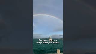 Rainbow 🌈 day fishing far northfishing vibes sea shortsvideo [upl. by Latsyk]