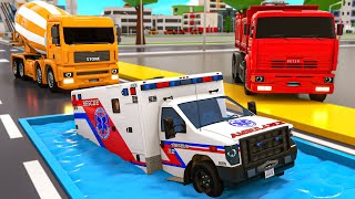 Wheels on the Bus  Baby songs  Help the ambulance  Baby Nursery Rhymes amp Kids Songs [upl. by Kajdan530]