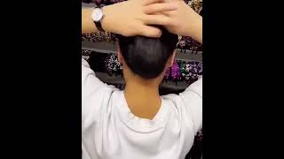 Stylish hair style design  party Wear hair style design  simplestyle shortvideo [upl. by Yral222]