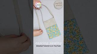 DIY Cell Phone Bag  Detailed Tutorial is on YouTube✨️ [upl. by Showker]