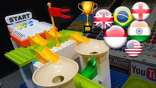 Marble Race countryballs friendly 4 tournament 2023 by Fubecas Marble Runs [upl. by Anitsirk244]