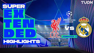 SUPER EXTENDED HIGHLIGHTS  Real Madrid vs Liverpool  UEFA Champions League 2425  TUDN [upl. by Dympha]