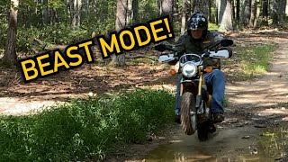 Honda Monkey Off Road Ripping up ATV trails [upl. by Ikairik777]