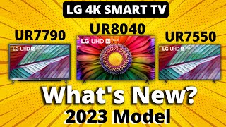 LG 4K UHD SMART TV 2023 Model Launched in India  LG UR8040  UR7790  UR7550  ALL Details [upl. by Brooking692]