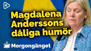 Morgongänget Magda på DÅLIGT HUMÖR i partiledardebatten [upl. by Hawley]