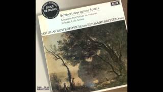 Schubert Sonata For Arpeggione And Piano In A Minor Rostropovich [upl. by Elyrehc572]