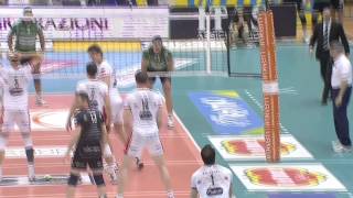 Trentino  Cuneo 14042013 Serie A1 semifinal second match [upl. by Ynaffad]