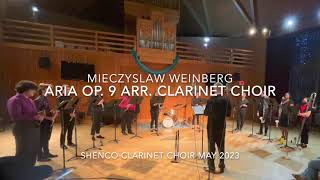 Mieczysław Weinberg  Aria op9 Arr for Clarinet Choir by John Romano [upl. by Nidnerb]