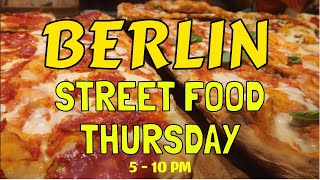 Street Food Berlin Markthalle Neun Mercato Nove Berlino Germania International Food Berlin [upl. by Carlynn425]