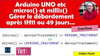 Arduino UNO etc  Gérer les débordements de micros et millis après 1H11 et 49 jours [upl. by Nirehtak955]