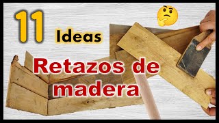 11 IDEAS FÁCILES RECICLANDO MADERA 2023  Manualidades con trozos de tablas de madera  wood crafts [upl. by Phonsa]