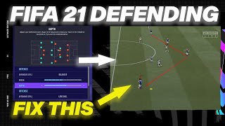 FIFA 21 Defensive Tactics 📊 for Career Mode [upl. by Adiehsar]