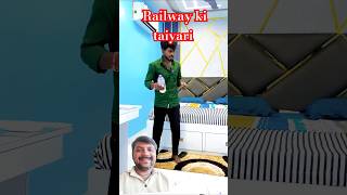 Railway ki taiyari comedy funny fun shortfeed dinesh shortsvide surajrockscomedy surajcomedy [upl. by Llertnac]