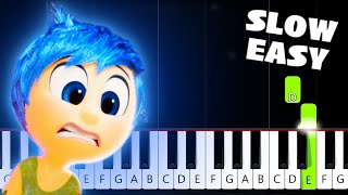 Bundle of Joy Inside Out  SLOW EASY Piano Tutorial [upl. by Mcgruter]