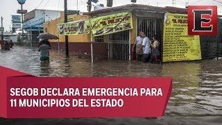 Un muerto y más de 2 mil evacuados en Sinaloa por lluvias [upl. by Cindi]