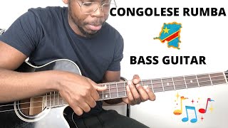 African Bass Guitar Tuto  Congolese Rumba song Libala from Rene Lokua and Pesa munu passage [upl. by Marmaduke]