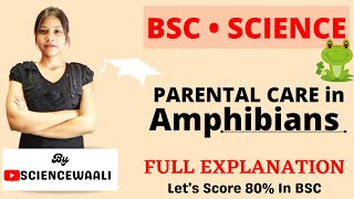 Parental care in Amphibians 🐸🐸 Bsc ScienceHandwritten notes ScienceWaali [upl. by Eenat]