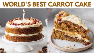 World’s Best Carrot Cake  My Lock Down Birthday Cake  whole wheat carrot cake recipe [upl. by Murat]