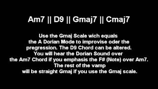 A Dorian Mode Scale  Jazzy Groovy backing and jam track [upl. by Hallimaj]