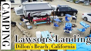 Our Camping at LAWSONS LANDING  DILLON’S BEACH CALIFORNIA [upl. by Balbinder]