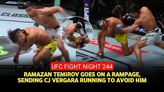 UFC Vegas 98 results Ramazan Temirov throttles CJ Vergara for firstround debut TKO [upl. by Laurent666]