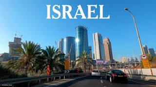 Good morning Israel 2021 Driving in Israel 4K [upl. by Ahsilat]