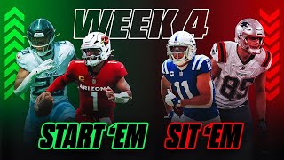 Week 4 Start Em Sit Em Set a Winning Fantasy Lineup  Fantasy Dirt [upl. by Attelrak]