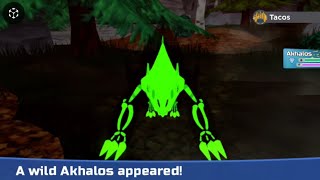 Alpha Gleaming Halloween Green Skeleton Akhalos Roblox Loomian Legacy [upl. by Saylor]