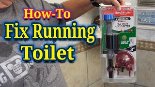 Fix Running Toilet  Toilet Flush Repair  Flush Valve and Flapper Replacement [upl. by Seravaj]