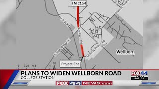 Plans to widen Wellborn Road in College Station set [upl. by Niwre414]