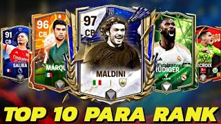 😱 TOP MEJORES DEFENSAS CENTRALES DFC en FC MOBILE 24  BARATOS CHETADOS Y CAROS [upl. by Guibert353]