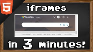 Learn HTML iframes in 3 minutes 🖼️ [upl. by Hadria]